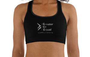 GOE Black n Silver Sports Bra